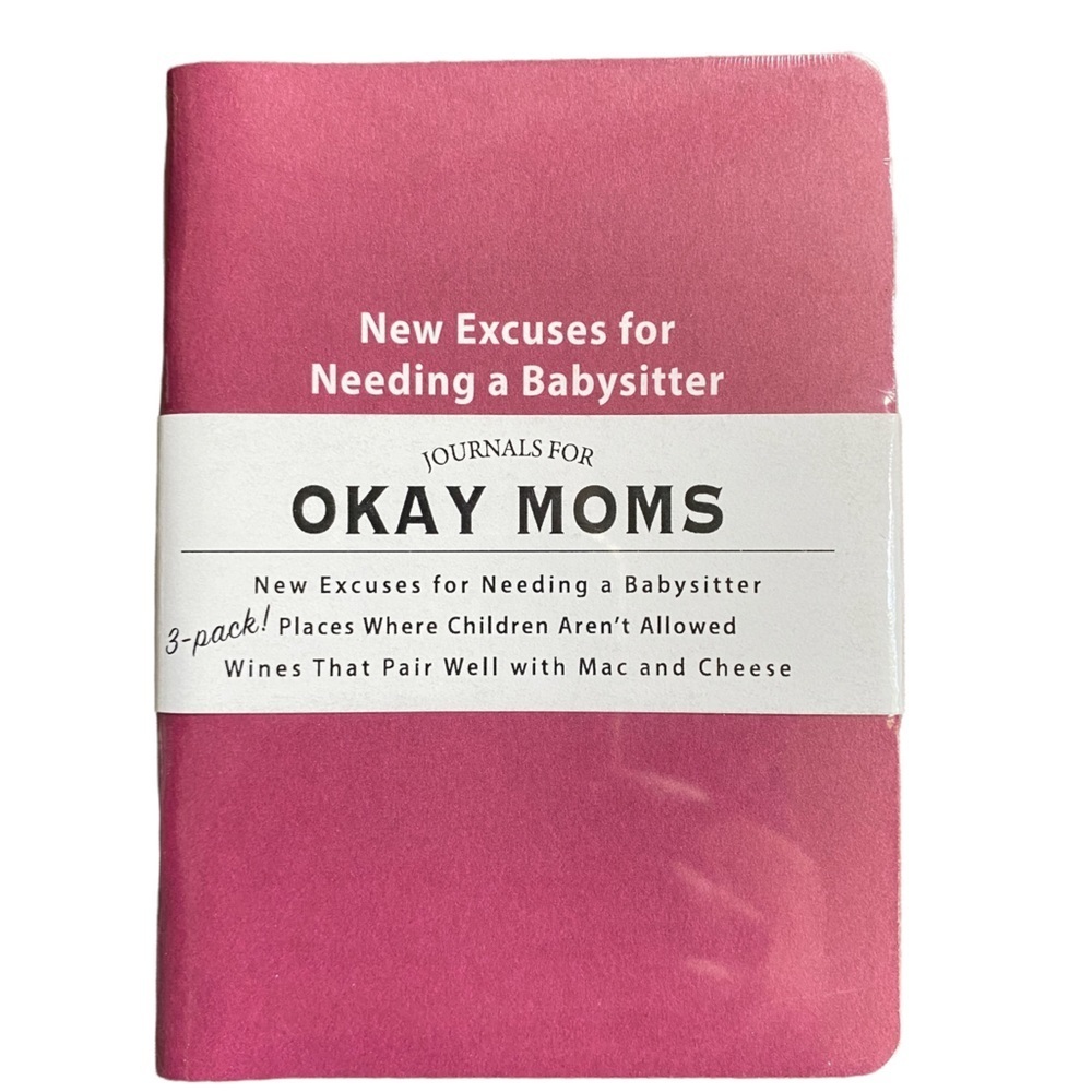 Pocket Size Journals WHISKEY RIVER SOAP Co. “OKAY MOMS” 3 Note Pads NWOT Sealed
